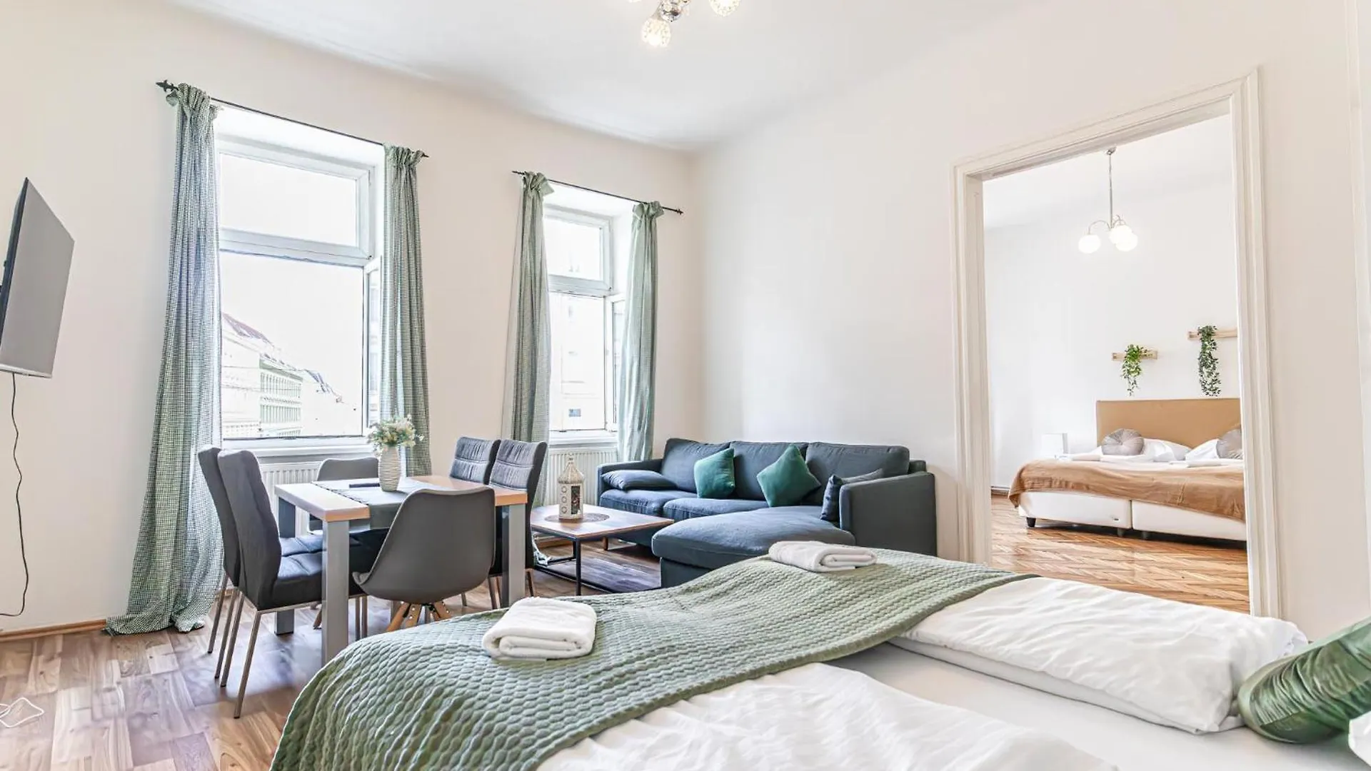 Chic Rooms In Shared 2Br Apartment For Long Stays - 15 Min To Center Vienna Austria
